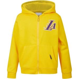 Pro Standard Big Boys NBA Classic Chenille Fleece Full Zip Hoodie(Yellow)