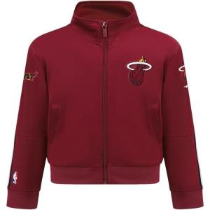 Pro Standard Big Boys NBA Classic Chenille Tricot Track Jacket(Cardinal Red/Black)