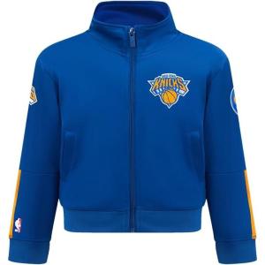 Pro Standard Big Boys NBA Classic Chenille Tricot Track Jacket(Royal Blue/Orange)