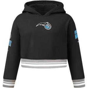 Pro Standard Big Girls NBA Retro Classics Fleece Pull Over Hoodie(Black/Gray)