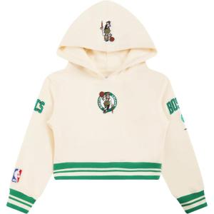 Pro Standard Big Girls NBA Retro Classics Fleece Pull Over Hoodie(Eggshell/ Kelly Green)