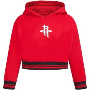 Pro Standard Big Girls NBA Retro Classics Fleece Pull Over Hoodie(Red/Black)