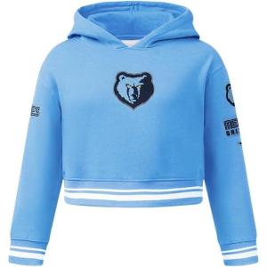 Pro Standard Big Girls NBA Retro Classics Fleece Pull Over Hoodie(University Blue)