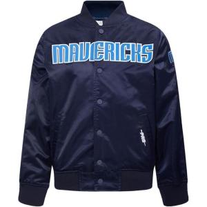 Pro Standard Big Kids NBA Classic Chenille Satin Jacket(Midnight Navy)