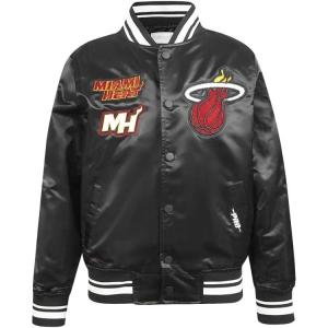 Pro Standard Big Kids NBA Retro Classics Satin Jacket(Black)
