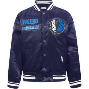 Pro Standard Big Kids NBA Retro Classics Satin Jacket(Midnight Navy)