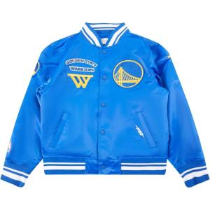 Pro Standard Big Kids NBA Retro Classics Satin Jacket(Royal Blue)