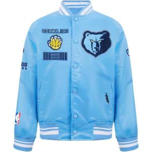 Pro Standard Big Kids NBA Retro Classics Satin Jacket(University Blue)