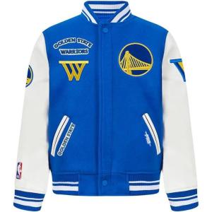 Pro Standard Big Kids NBA Retro Classics Varsity Jacket(Royal Blue/White)