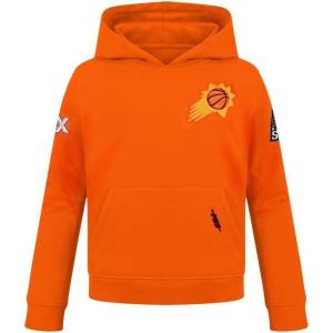 Pro Standard NBA boys Big Boys Nba Classic Chenille Fleece Pull Over Hoodie(Orange)