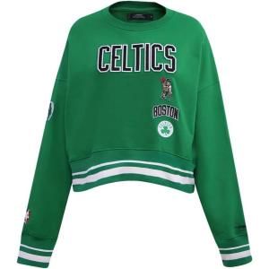 Pro Standard NBA womens Womens Nba Retro Classics Brushed Back French Terry Crewneck Sweatshirt(Kelly Green)