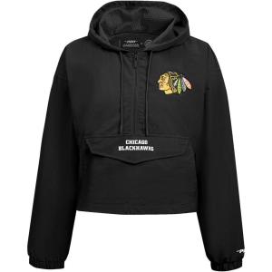 Pro Standard NHL womens Womens Nhl Classic Wind Woven Jacket(Black)