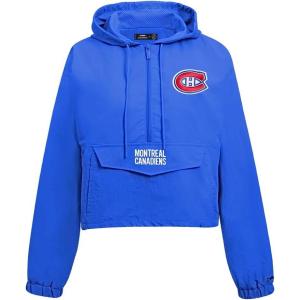 Pro Standard NHL womens Womens Nhl Classic Wind Woven Jacket(Royal Blue)
