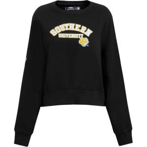 Pro Standard Womens NBA Classic Chenille Crewneck Sweatshirt(Forest Green)