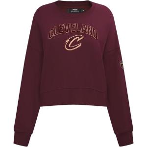 Pro Standard Womens NBA Classic Chenille Crewneck Sweatshirt(Wine)