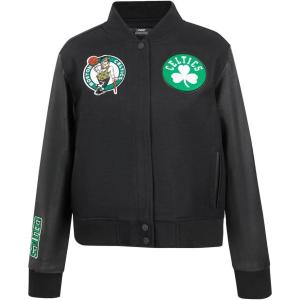 Pro Standard Womens NBA Classic Chenille Varsity Jacket(Jet Black)