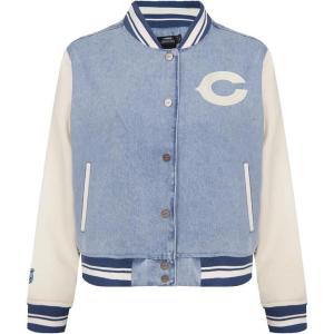Pro Standard Womens NFL Chicago Bears Varsity Blues Denim Jacket Denim/Linen L