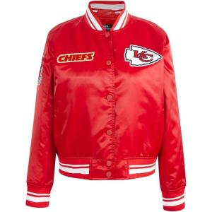 Pro Standard Womens NFL Kansas City Chiefs Retro Classics Satin Jacket Red L