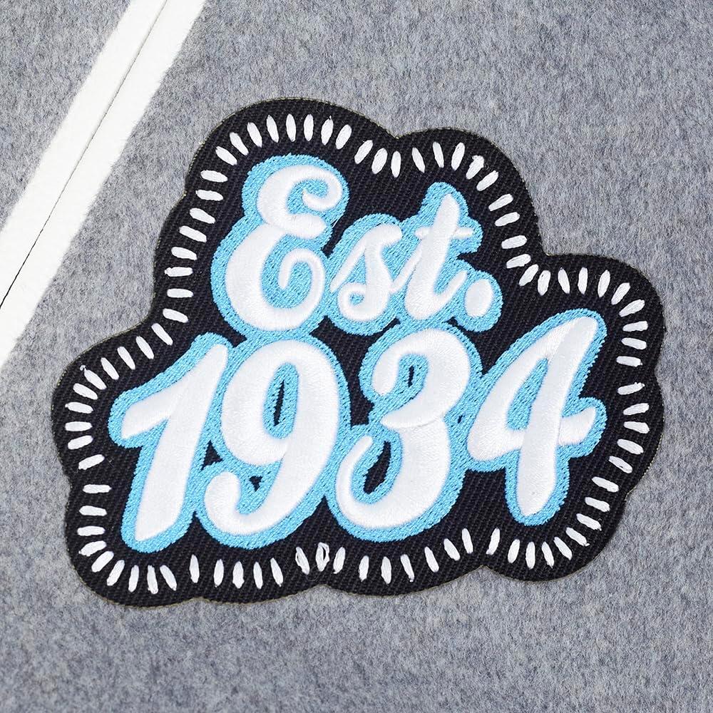 imageMens NFL DIY Pick Stitch Varsity JacketGrey