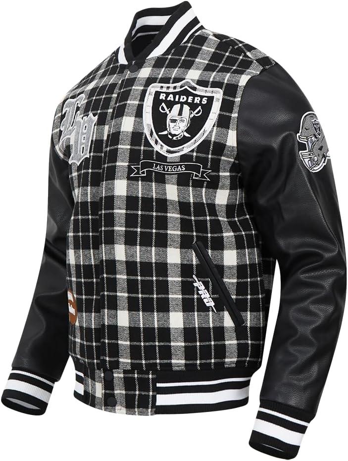 imageMens NFL Pro Prep Varsity JacketWhite