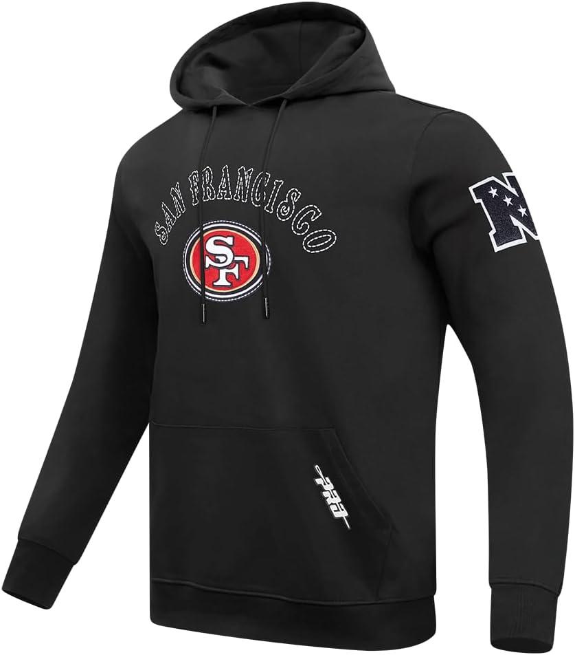 imageMens NFL Rebel Athletics Brushed Back French Terry Pull Over HoodieBlack