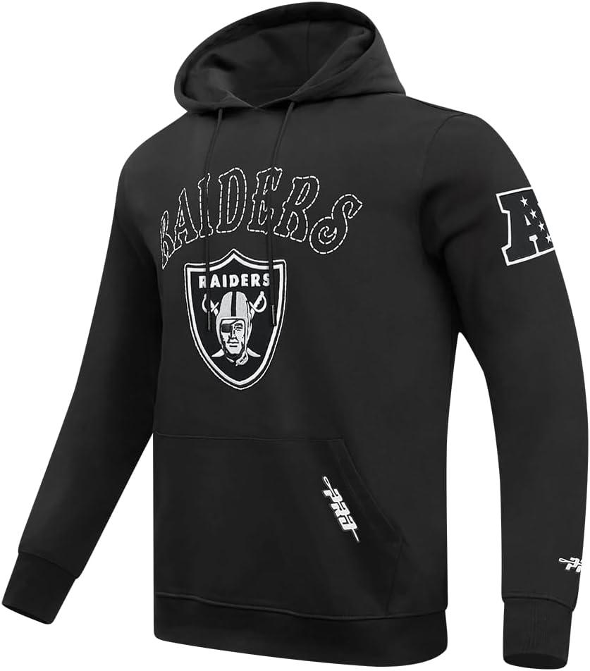 imageMens NFL Rebel Athletics Brushed Back French Terry Pull Over HoodieBlack