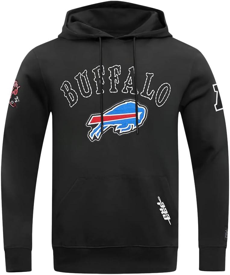 imageMens NFL Rebel Athletics Brushed Back French Terry Pull Over HoodieBlack