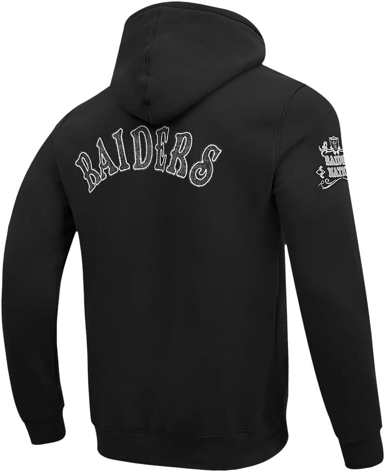imageMens NFL Rebel Athletics Brushed Back French Terry Pull Over HoodieBlack