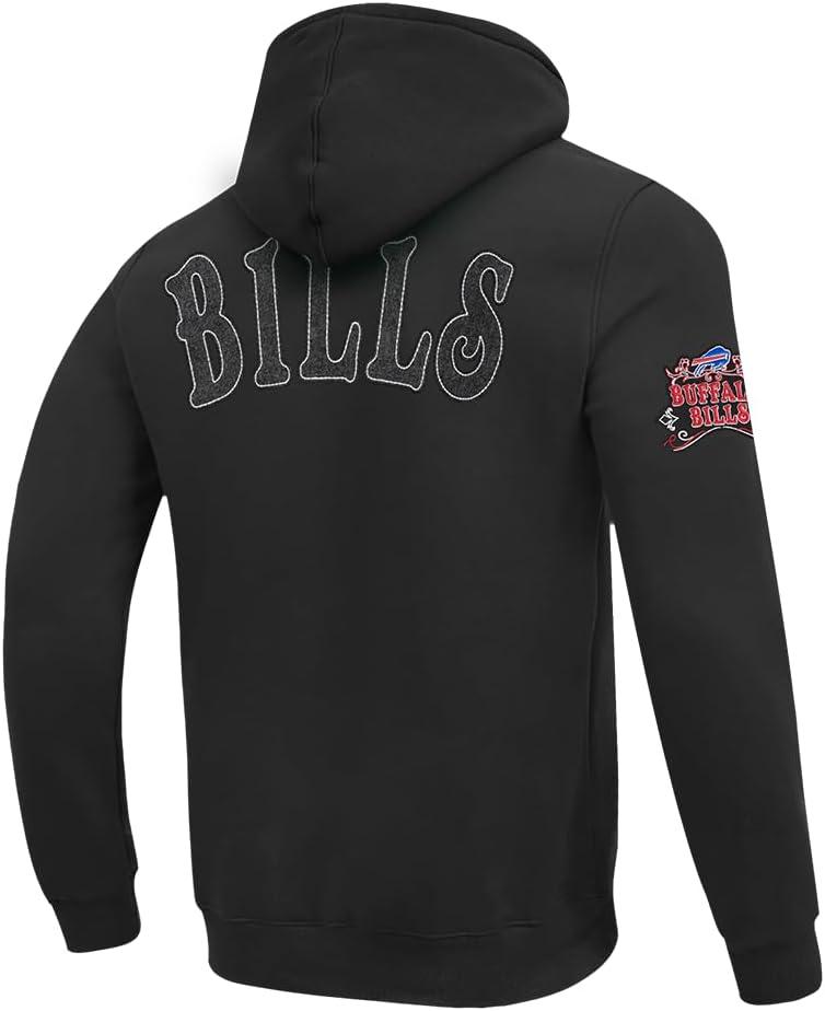 imageMens NFL Rebel Athletics Brushed Back French Terry Pull Over HoodieBlack