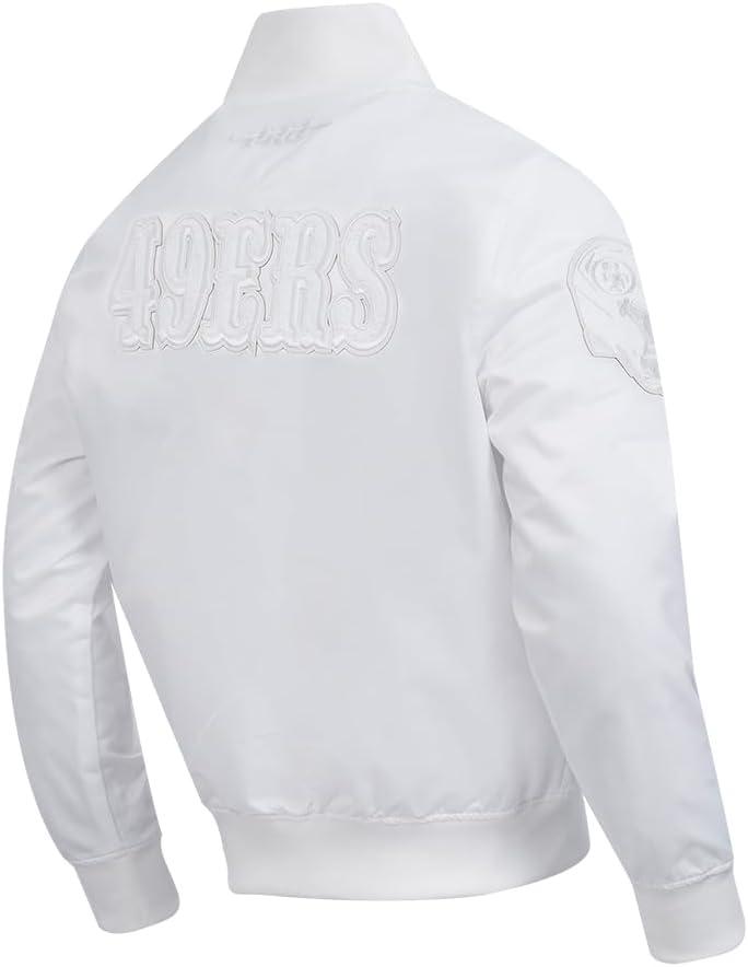 imageMens NFL White Out Satin JacketWhite