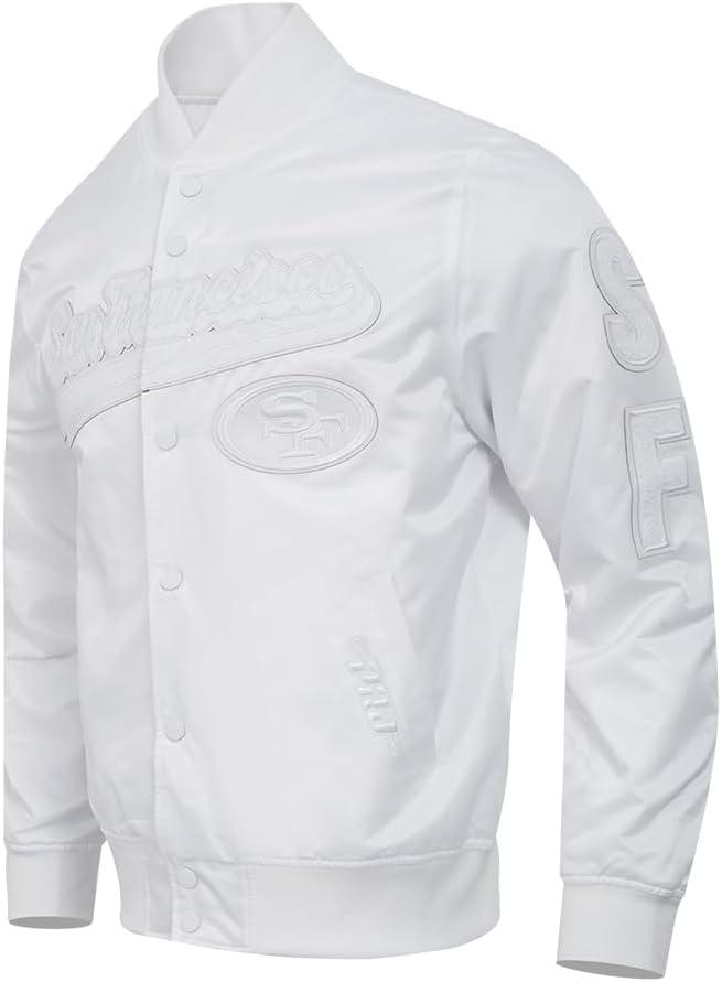 imageMens NFL White Out Satin JacketWhite