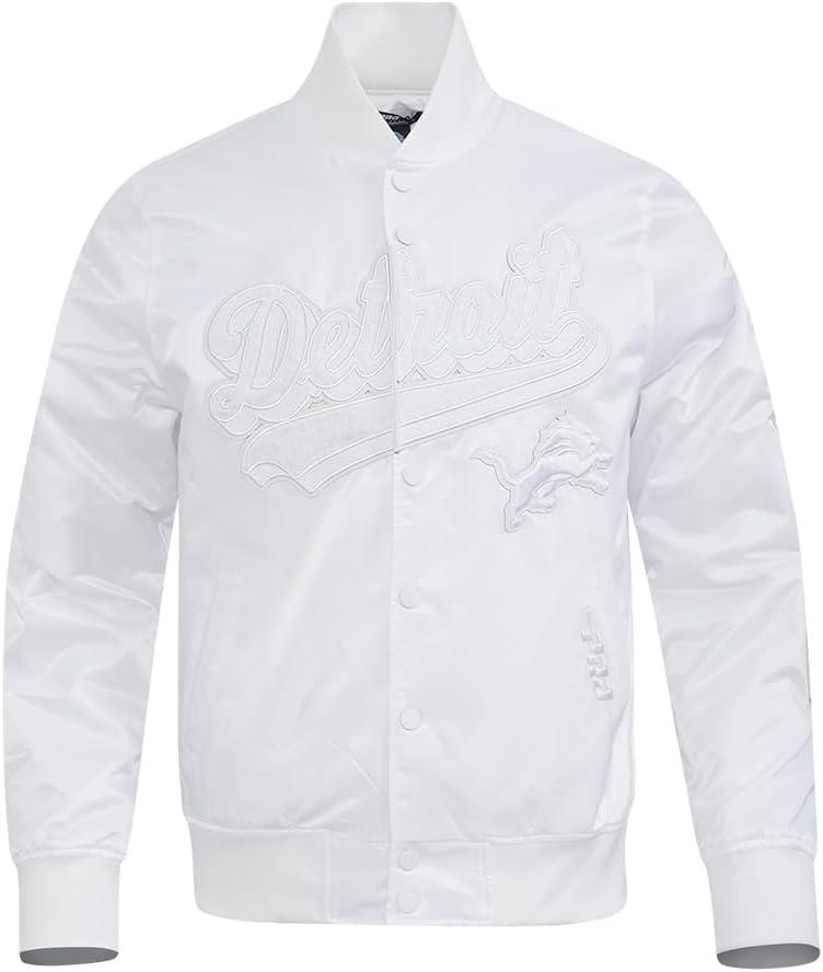 imageMens NFL White Out Satin JacketWhite