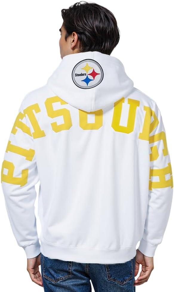 imageMens NFL Wingspan Fleece Pull Over HoodieWhite