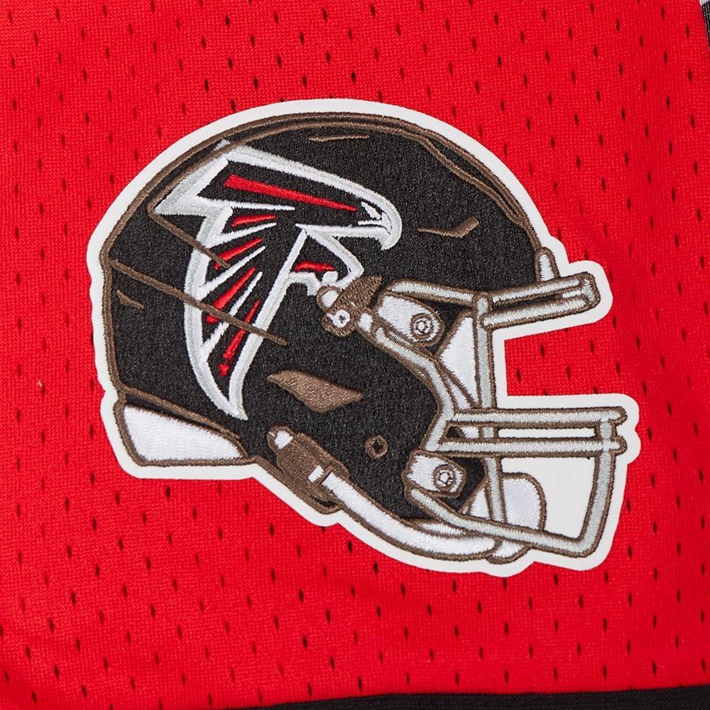 imageNFL ATLANTA FALCONS SCRIPT TAIL MENS MESH BUTTON DOWN SHIRT REDBLACKRedBlack