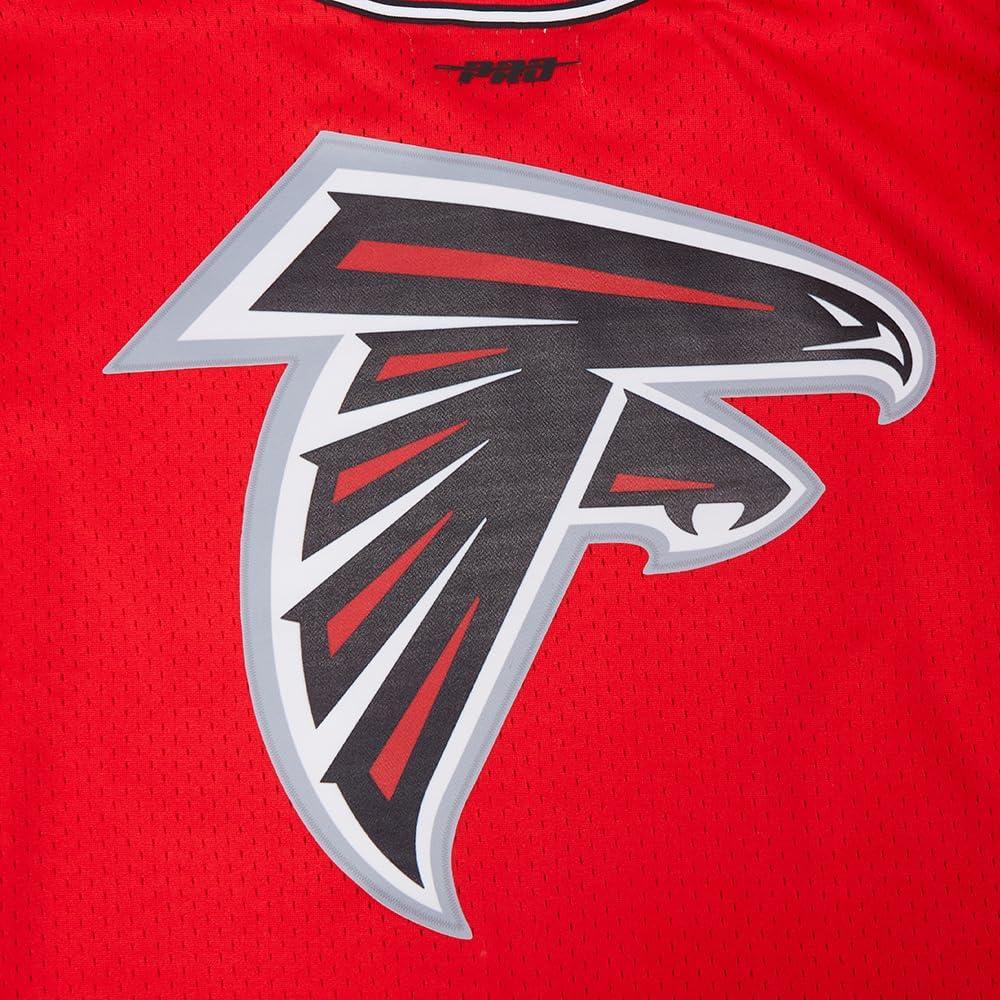 imageNFL ATLANTA FALCONS SCRIPT TAIL MENS MESH BUTTON DOWN SHIRT REDBLACKRedBlack