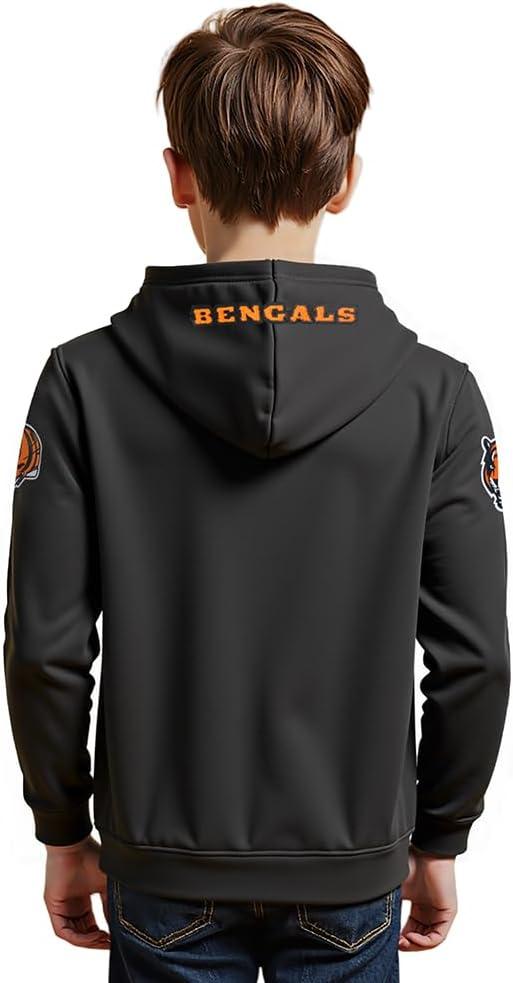 imagePro Standard Big Boys NFL Classic Chenille Full Zip HoodieBlack