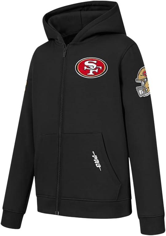 imagePro Standard Big Boys NFL Classic Chenille Full Zip HoodieBlack