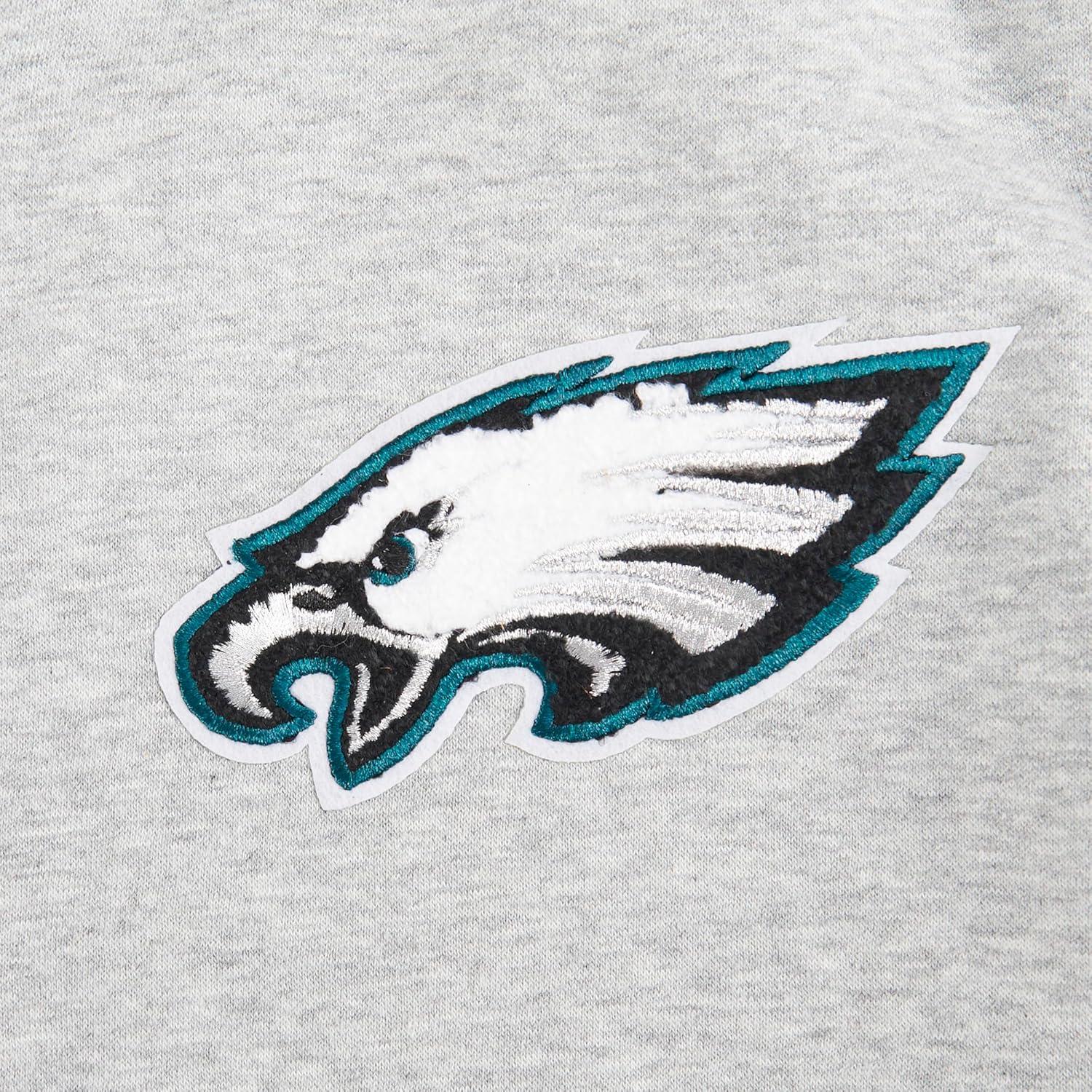 imagePro Standard Big Boys NFL Classic Chenille Full Zip HoodieHeather Grey