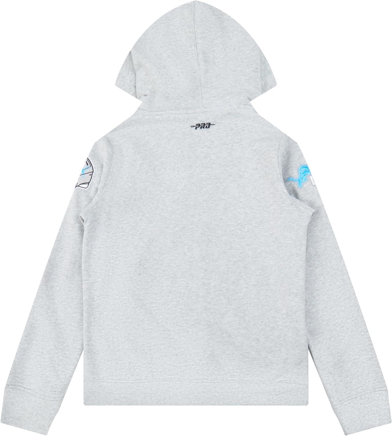 imagePro Standard Big Boys NFL Classic Chenille Full Zip HoodieHeather Grey