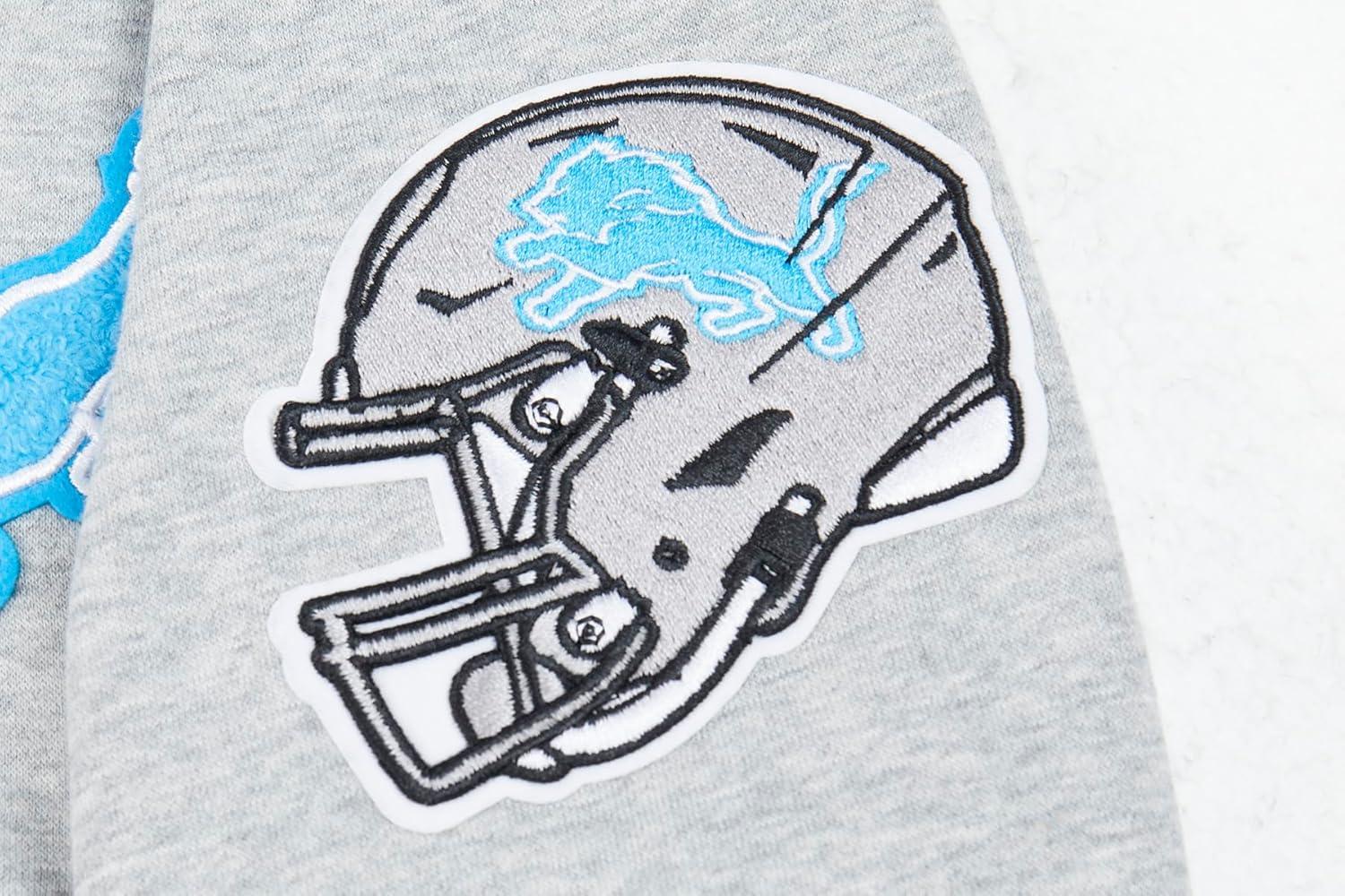 imagePro Standard Big Boys NFL Classic Chenille Full Zip HoodieHeather Grey