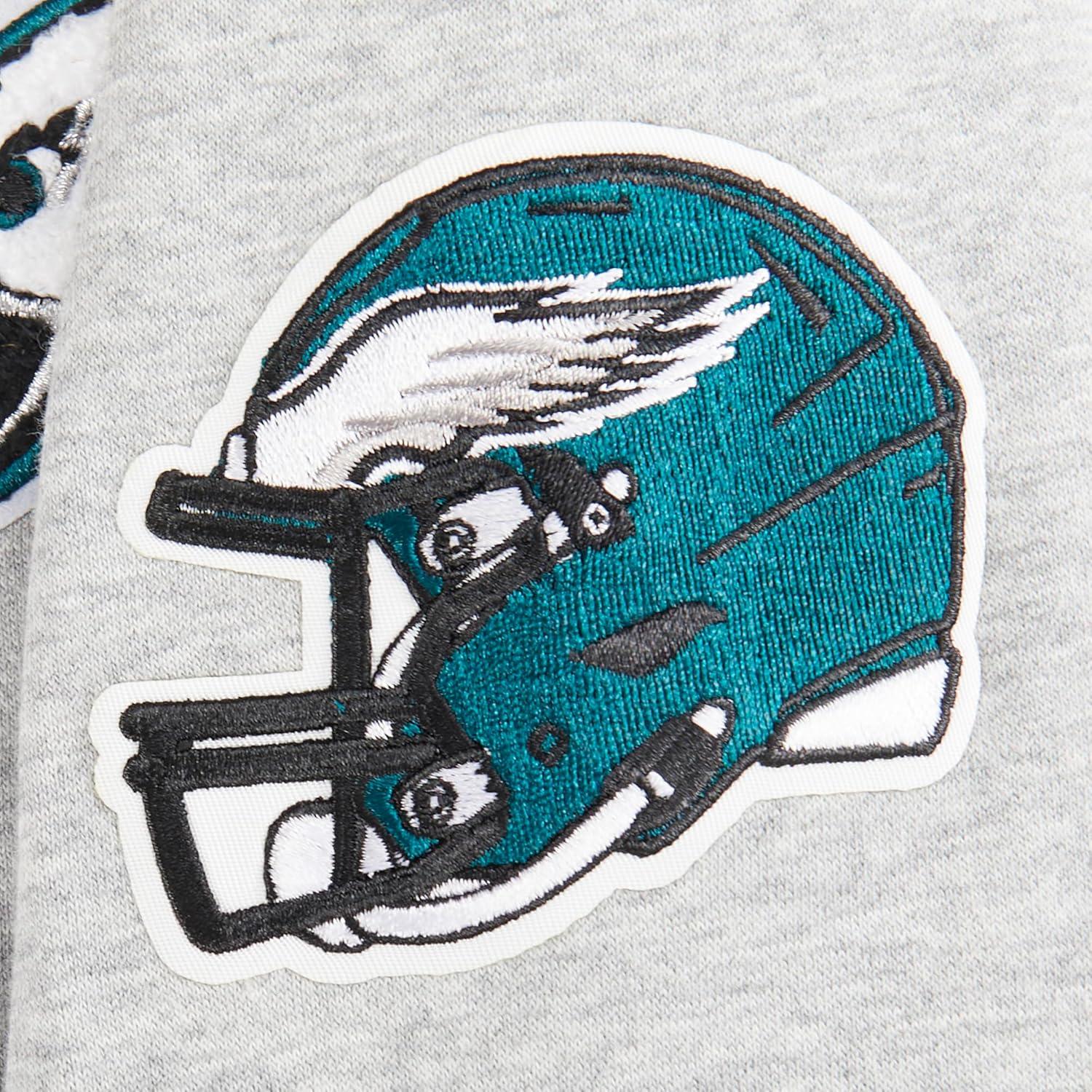 imagePro Standard Big Boys NFL Classic Chenille Full Zip HoodieHeather Grey