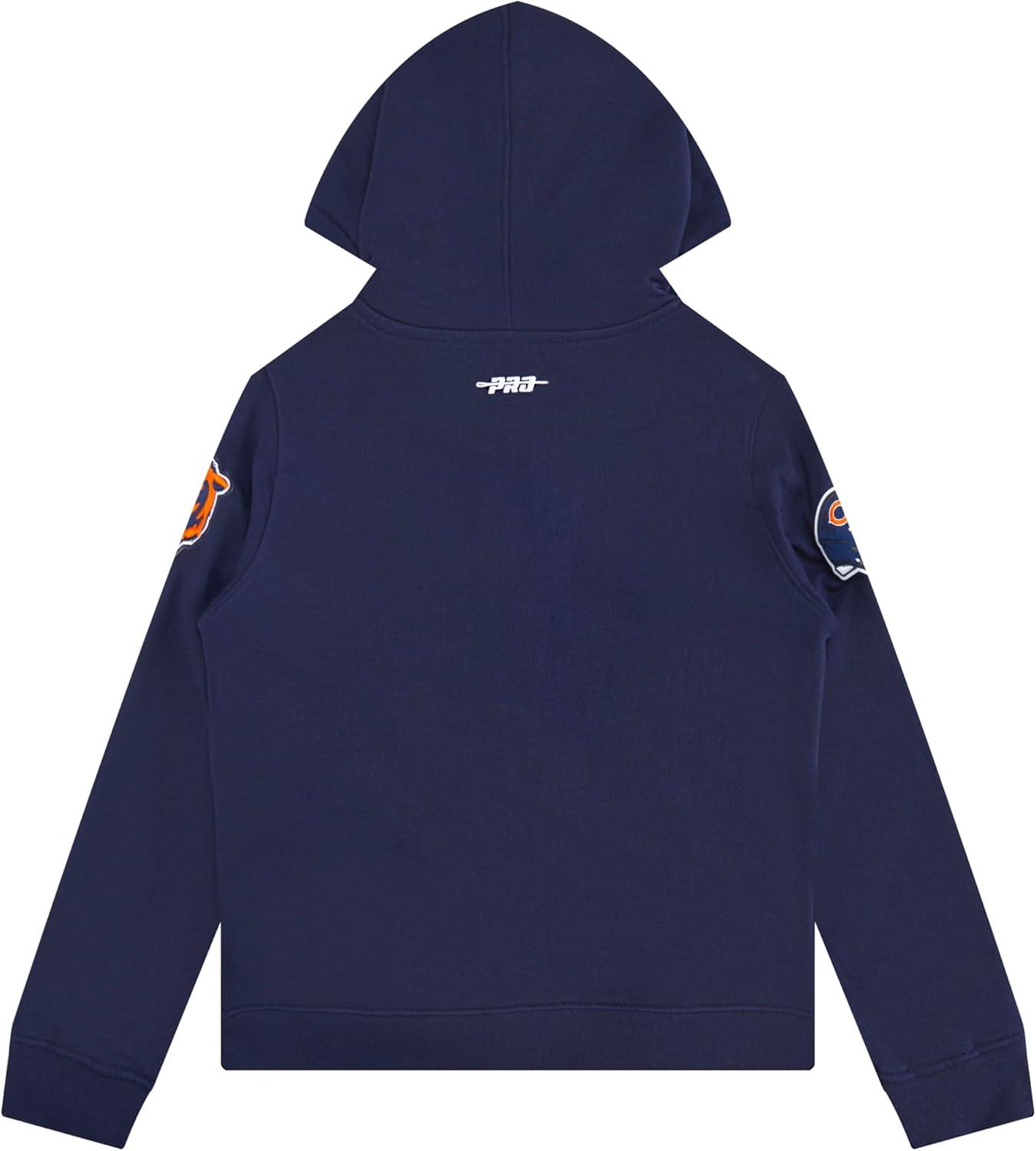 imagePro Standard Big Boys NFL Classic Chenille Full Zip HoodieMidnight Navy