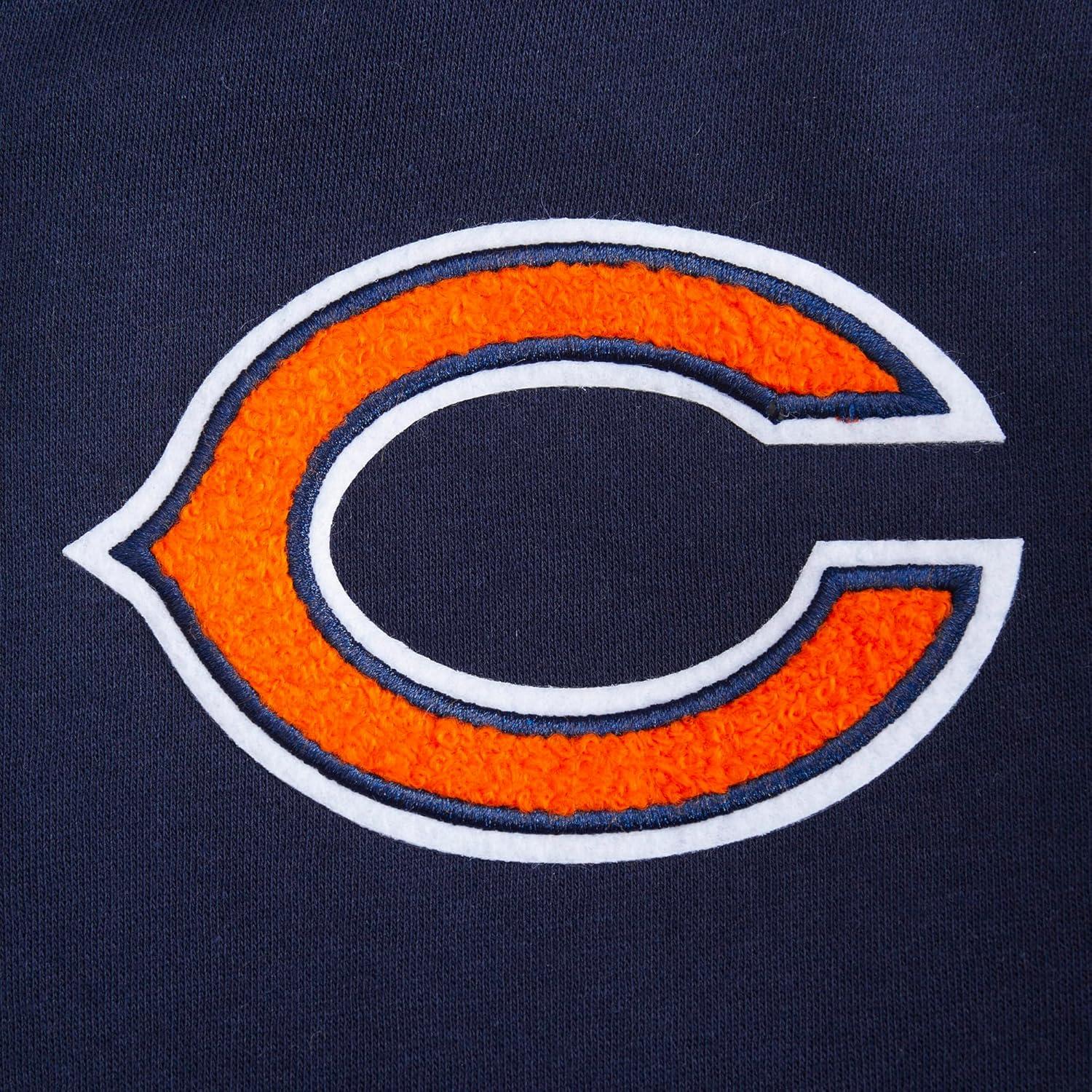 imagePro Standard Big Boys NFL Classic Chenille Full Zip HoodieMidnight Navy