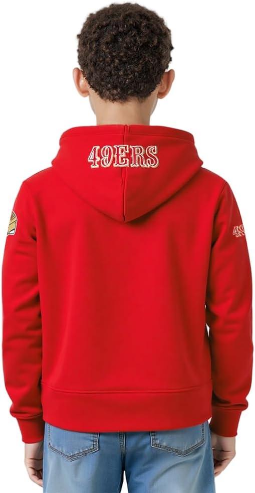 imagePro Standard Big Boys NFL Classic Chenille Full Zip HoodieRed