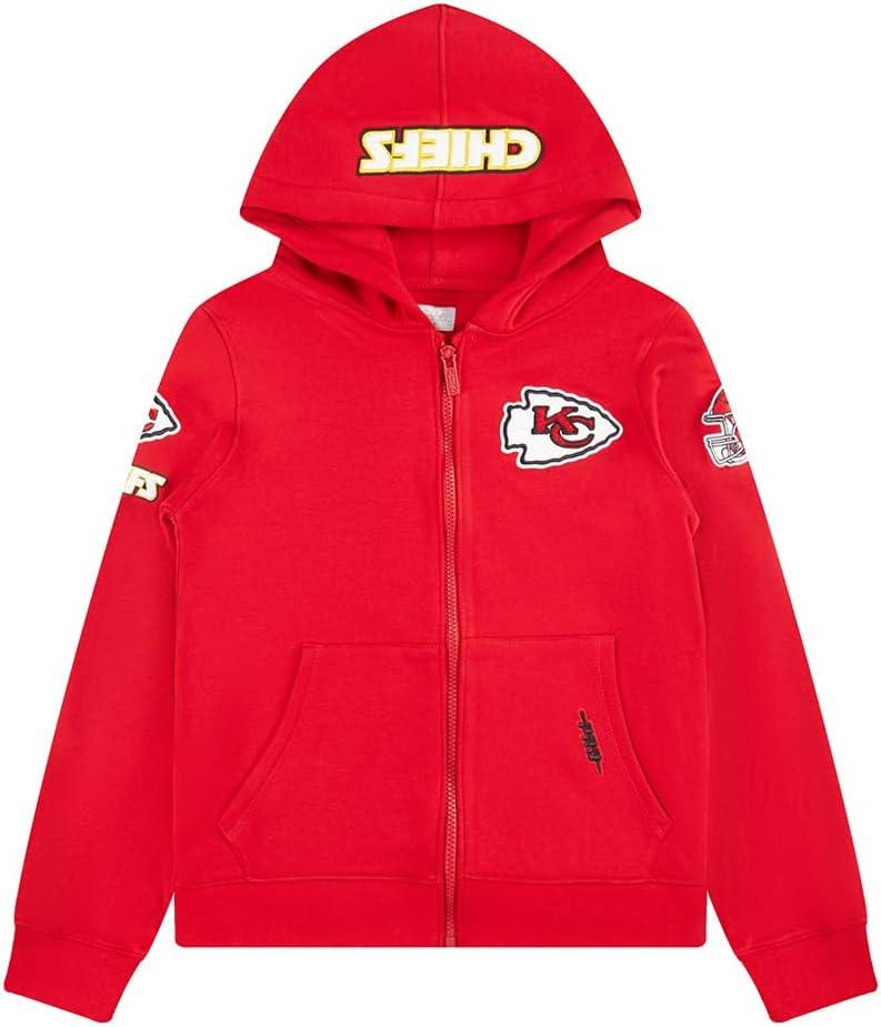 imagePro Standard Big Boys NFL Classic Chenille Full Zip HoodieRed