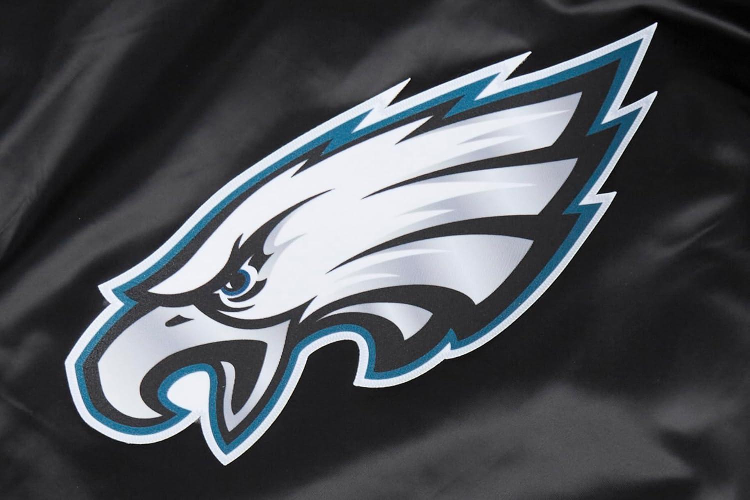 imagePro Standard Big Boys NFL Classic Chenille Satin JacketBlack