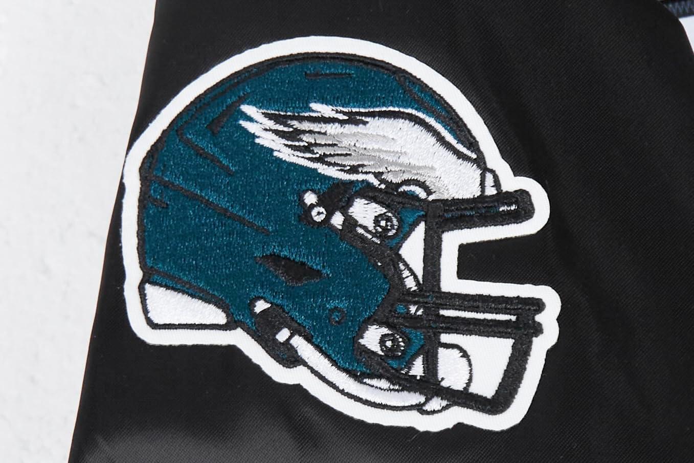 imagePro Standard Big Boys NFL Classic Chenille Satin JacketBlack