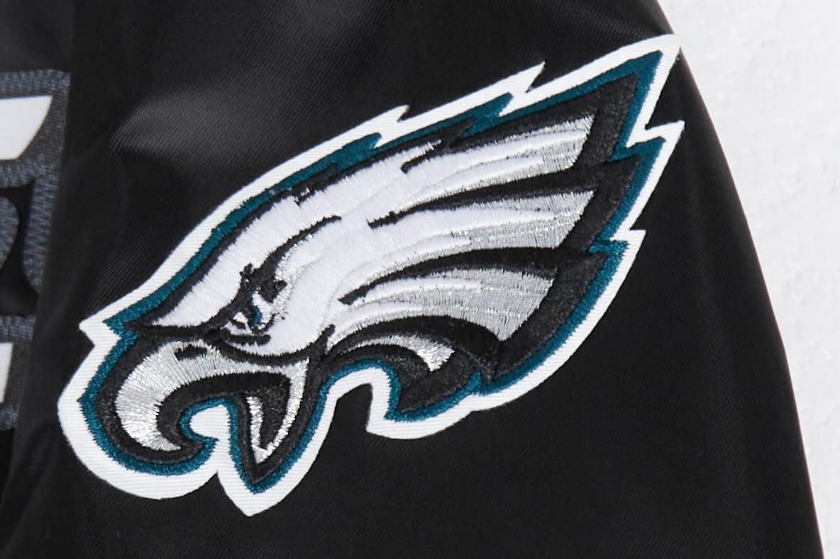 imagePro Standard Big Boys NFL Classic Chenille Satin JacketBlack