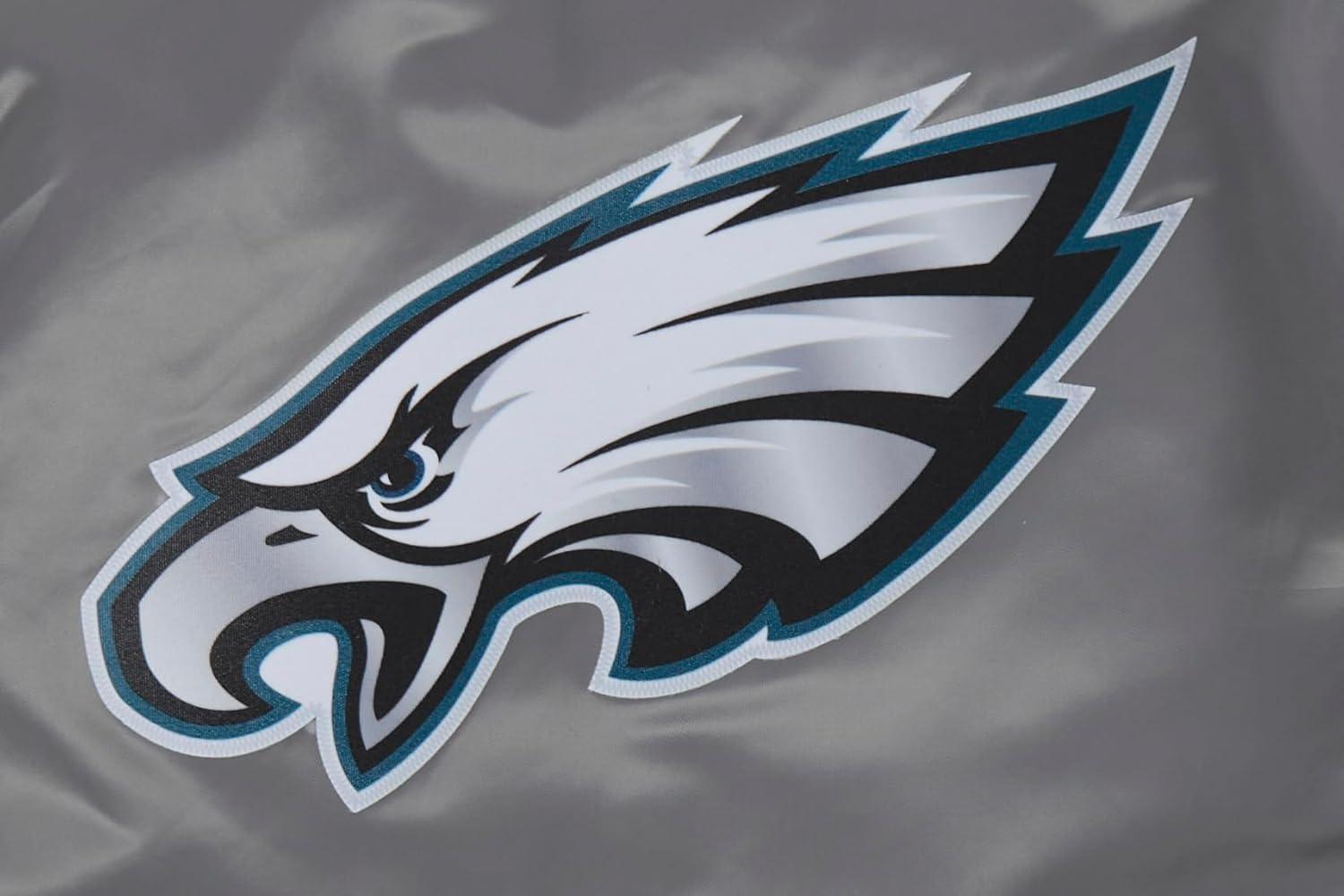 imagePro Standard Big Boys NFL Classic Chenille Satin JacketGray