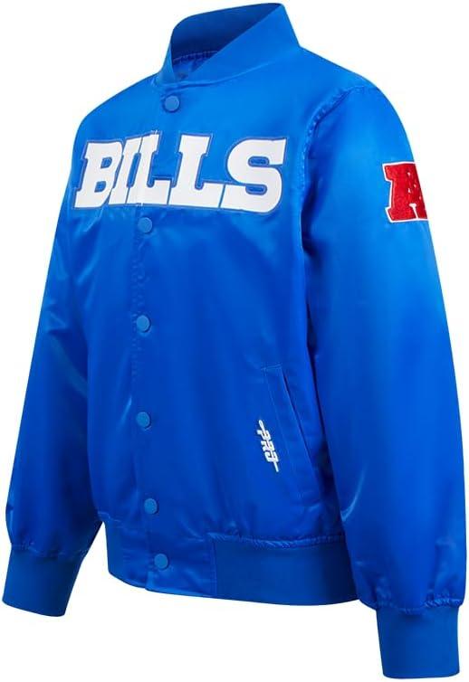 imagePro Standard Big Boys NFL Classic Chenille Satin JacketRoyal Blue